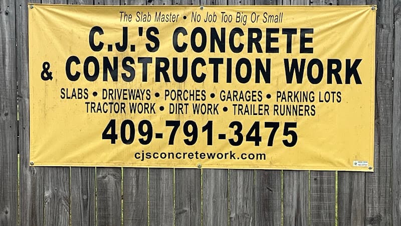 Cj's concrete and construction work